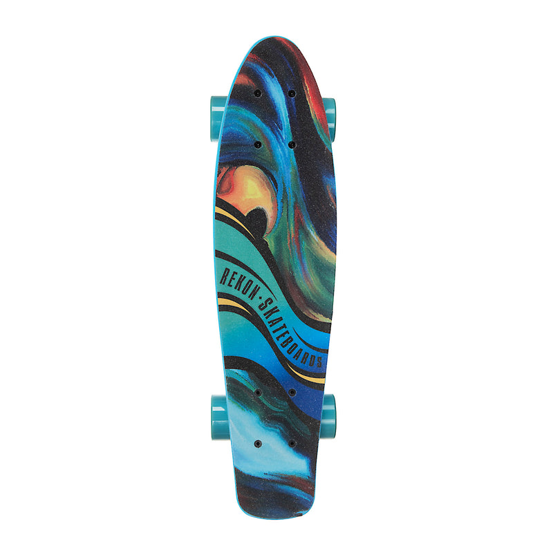 Rekon 22" Plastic Mini Cruiser Skateboard - Oil Painting