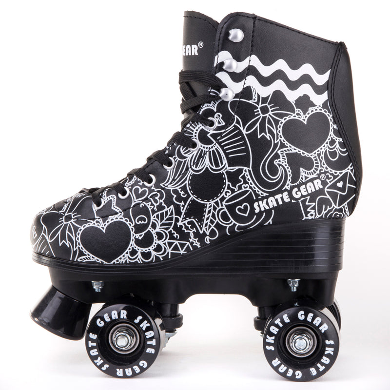 Skate Gear Graphic Roller Skates with LED wheels