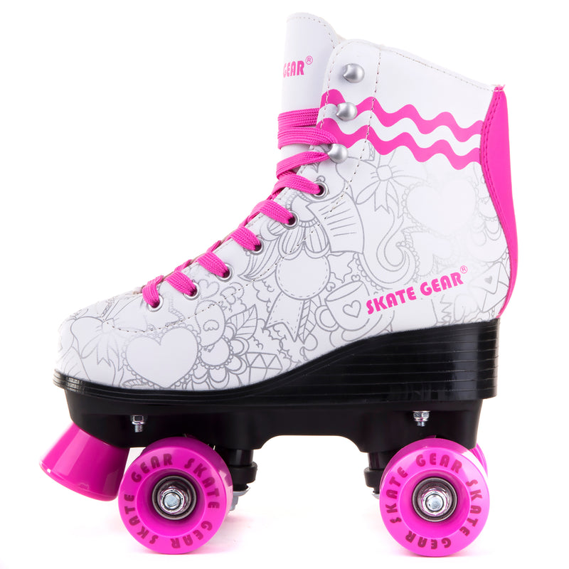 Skate Gear Graphic Roller Skates with LED wheels