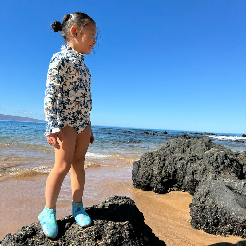 Seavenger Kids 3mm Neoprene Zephyr Socks - Paradise Light Blue