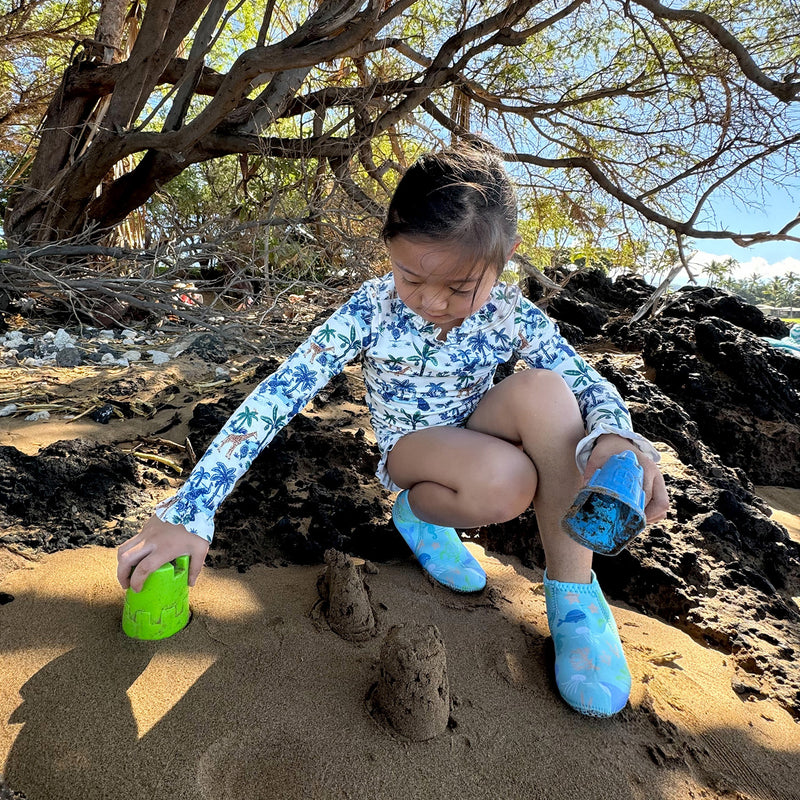 Seavenger Kids 3mm Neoprene Zephyr Socks - Paradise Light Blue