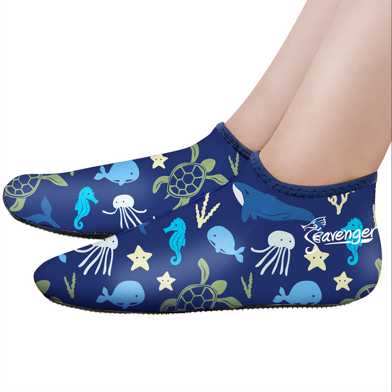 Seavenger Kids 3mm Neoprene Zephyr Socks - Paradise Navy