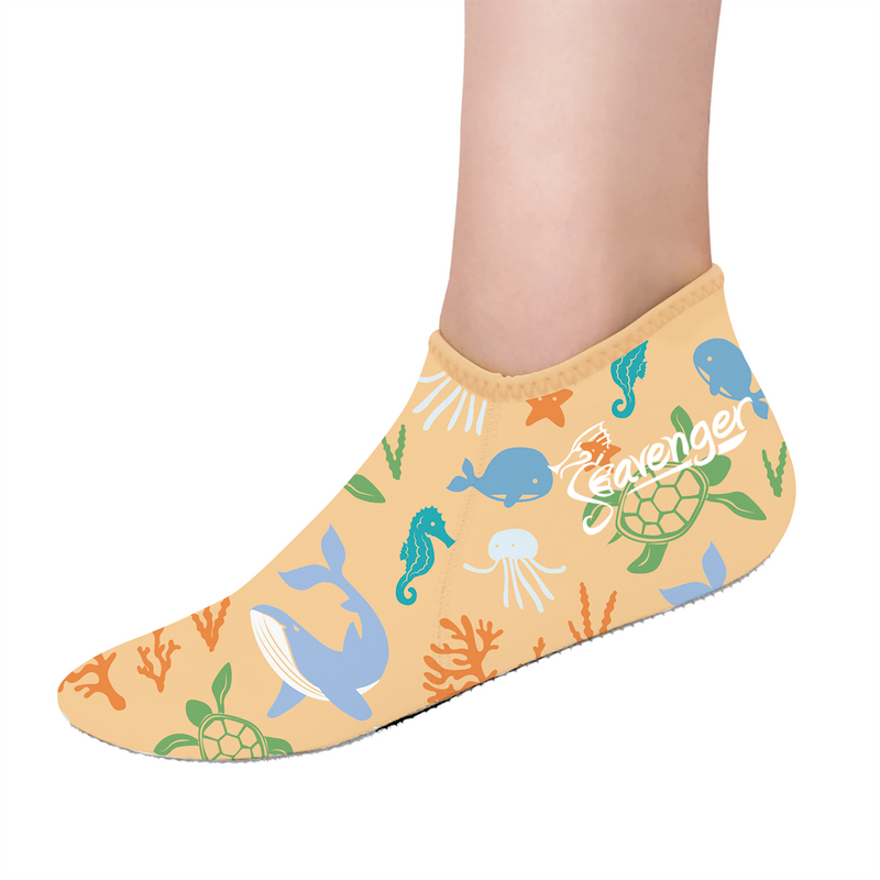 Seavenger Kids 3mm Neoprene Zephyr Socks - Paradise Orange