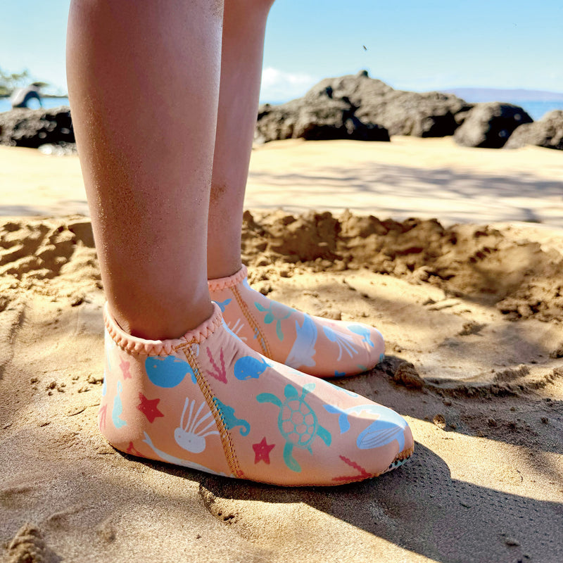 Seavenger Kids 3mm Neoprene Zephyr Socks - Paradise Orange