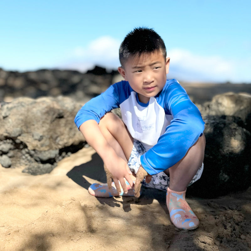 Seavenger Kids 3mm Neoprene Zephyr Socks - Paradise Orange