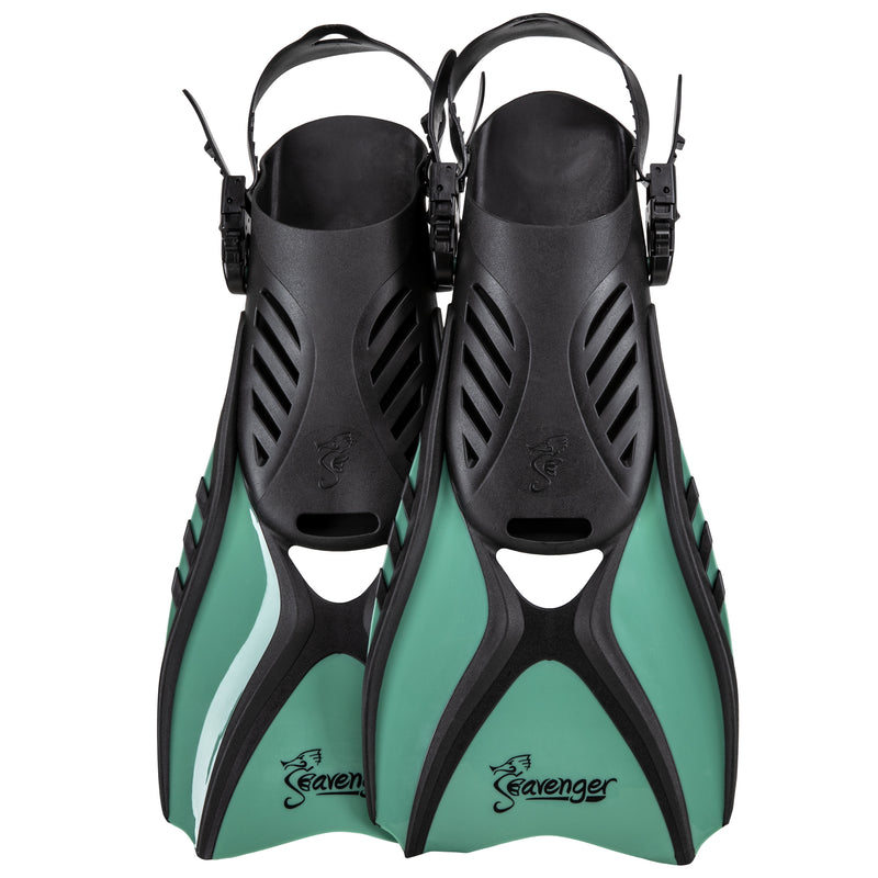 Seafoam Green snorkel fins