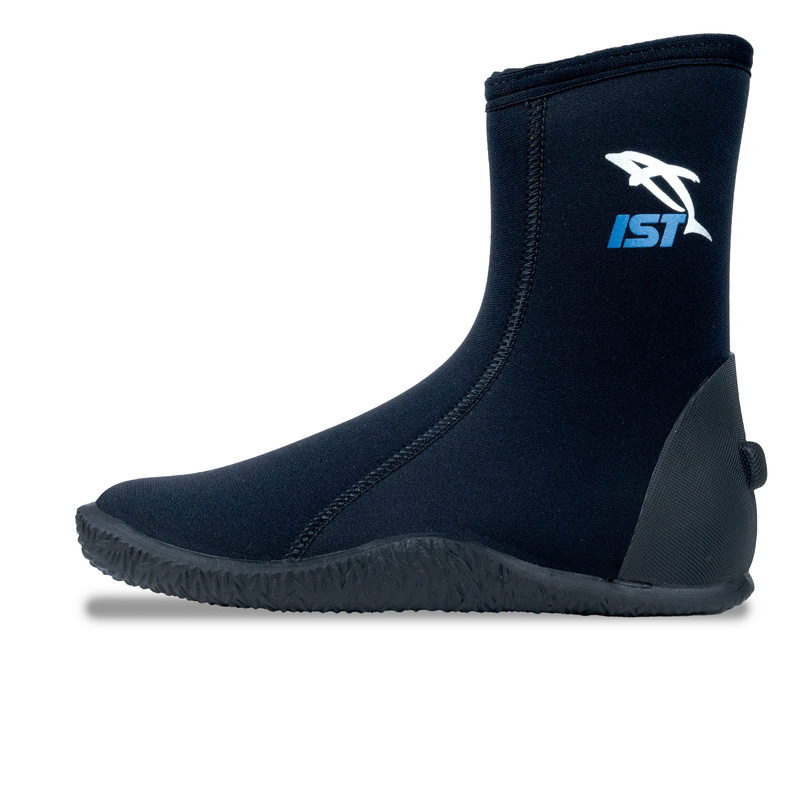 IST 5mm Nylon II High Cut Diving Booties with Vulcanized Rubber Sole