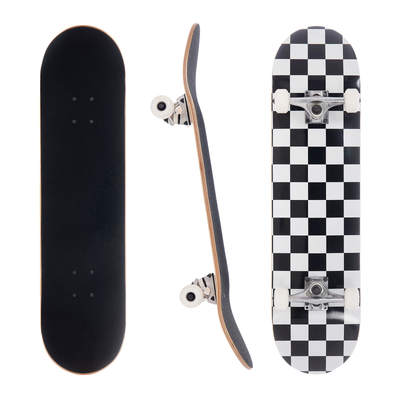 Awaken 8'' White Checkerboard Complete Skateboard