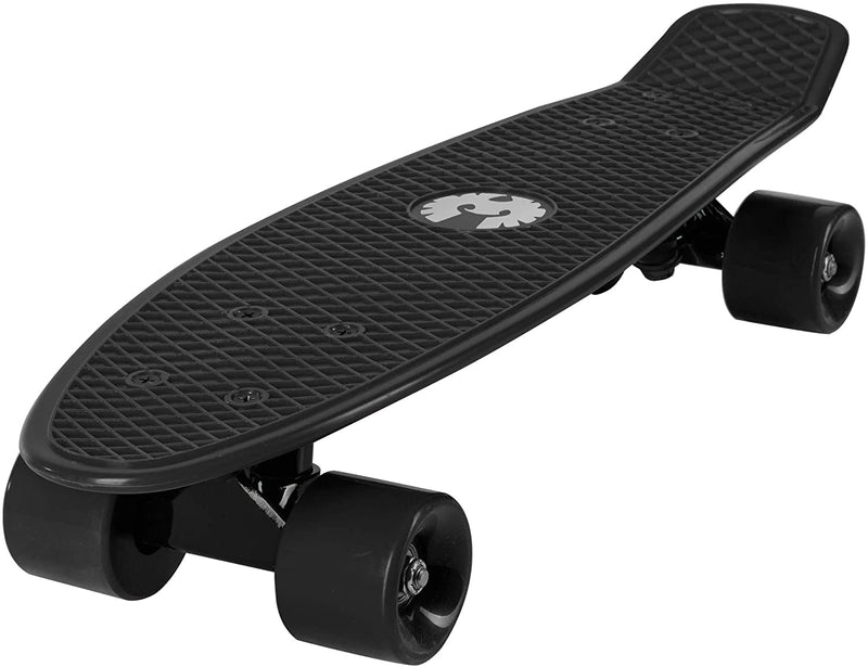 Rekon 22" Complete Mini Cruiser Plastic Skateboard (Black)