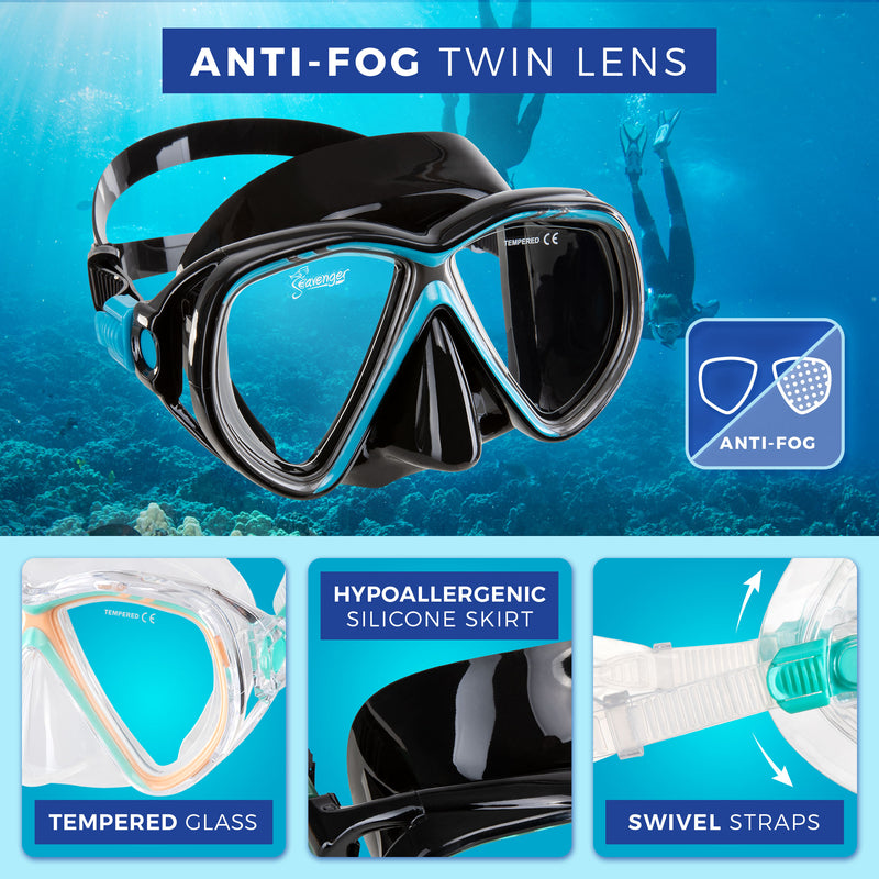 Seavenger Hanalei Anti-Fog Snorkeling Set –