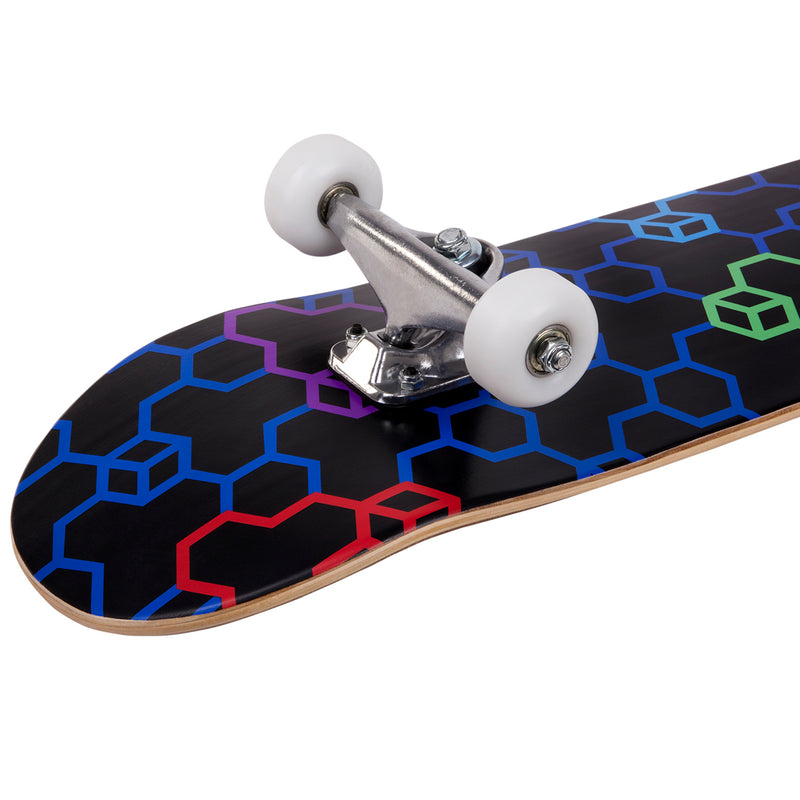 Complete 8.0 Inch Cal 7 skateboard with cubic graphics