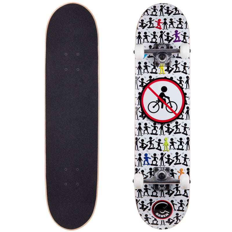 Cal 7 Complete Skateboard | 7.5 No Bikes