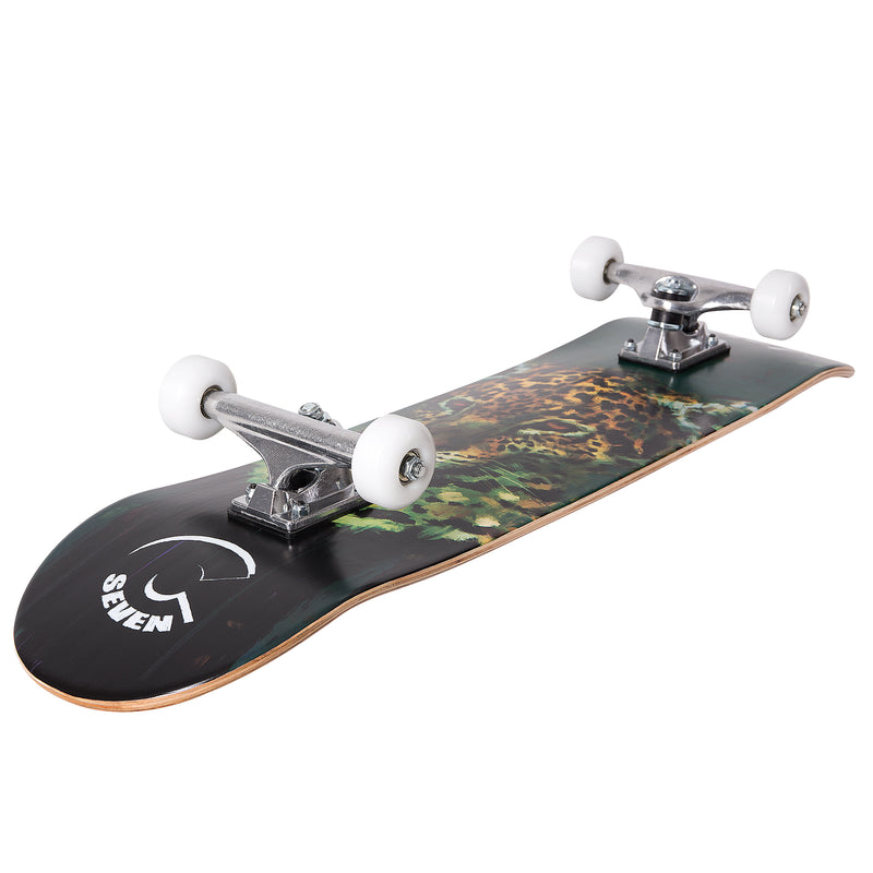 Cal 7 Complete Skateboard | 8.0 Fierce Leopard