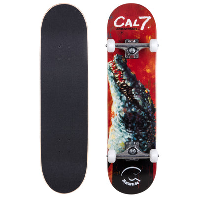 Cal 7 Complete Skateboard | 8.0 Ravenous Crocodile