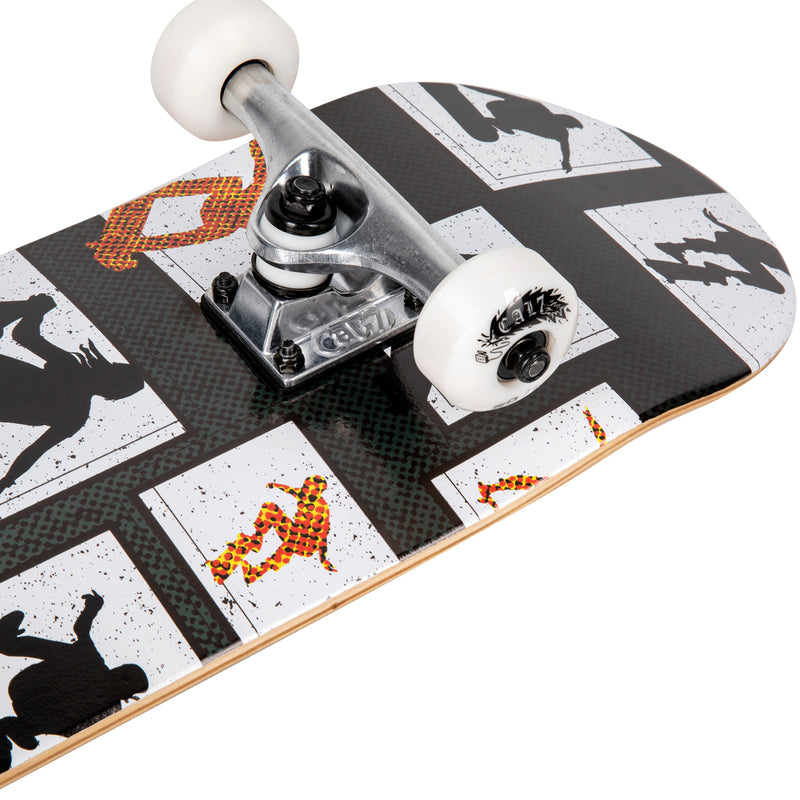Cal 7 Panel Complete 7.5/7.75/8-Inch Skateboard with Skateboarding Silhouette Design