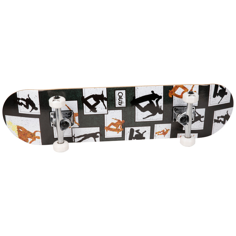 Cal 7 Panel Complete 7.5/7.75/8-Inch Skateboard with Skateboarding Silhouette Design