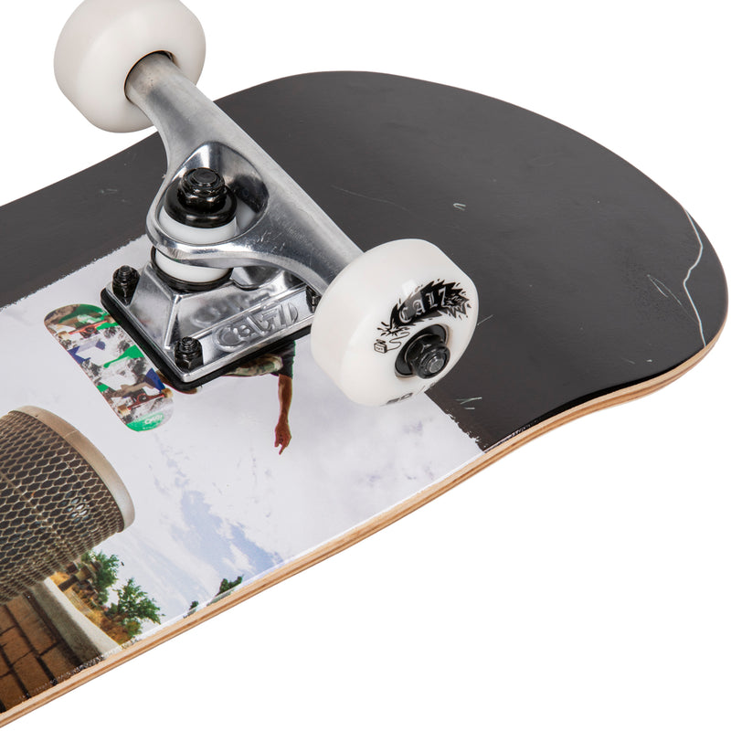 Cal 7 Perspective Complete 7.5/7.75/8-Inch Skateboard with Skateboarding Photographs and Distressed Black Design