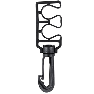 IST Plastic Two Station Scuba Hose Holder with Swivel Gate Clip