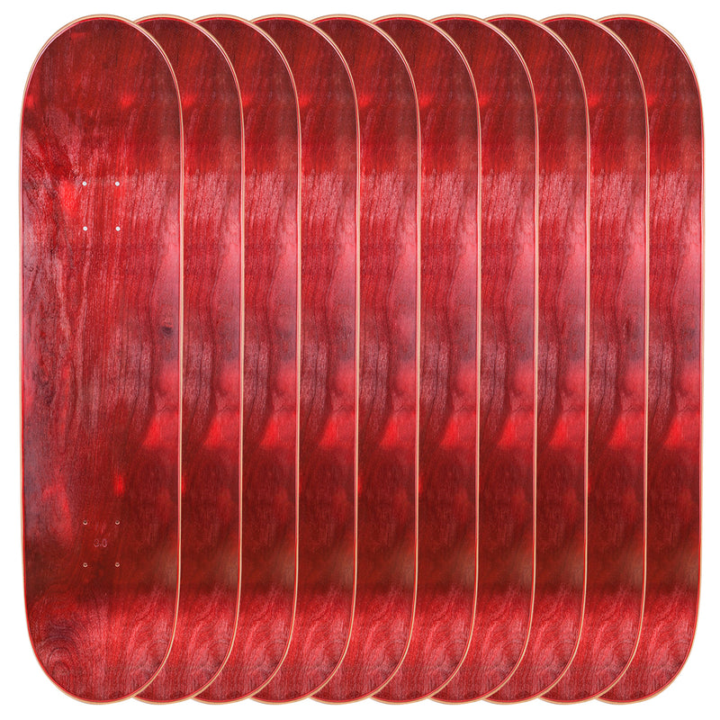 Pack of 10 Blank Skateboard Decks | 7.75, 8.0, 8.25, 8.5