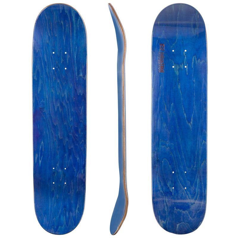 Blank Industrial Canadian Maple Deck with Griptape - Blue