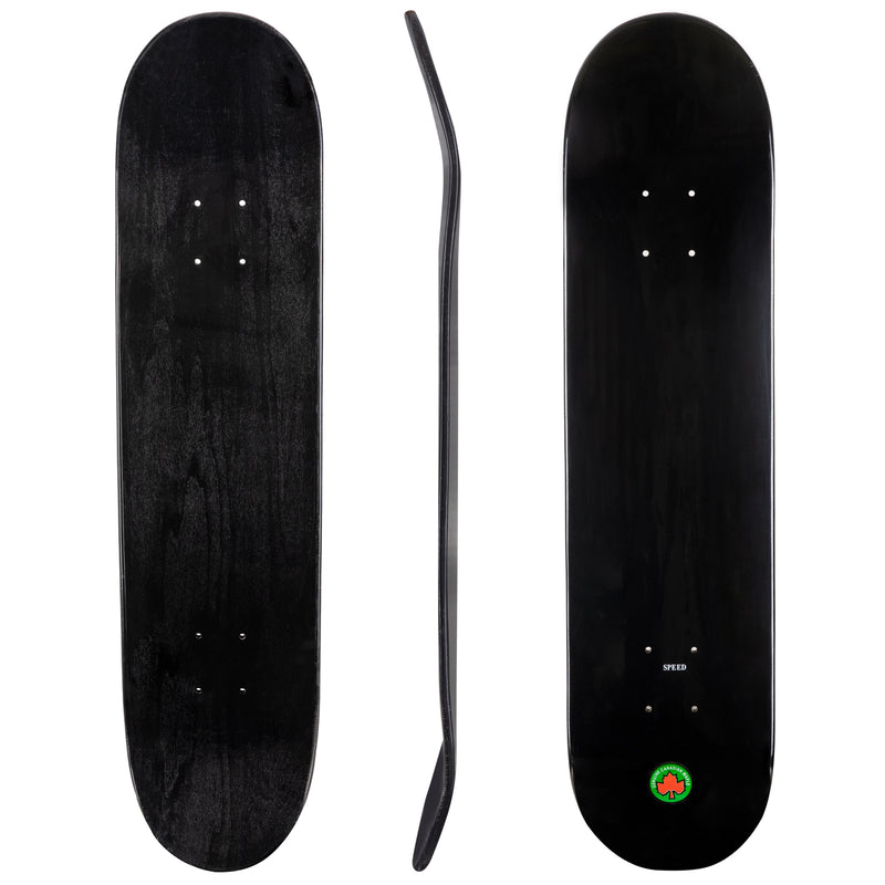 Blank Speed Canadian Maple Deck - Black