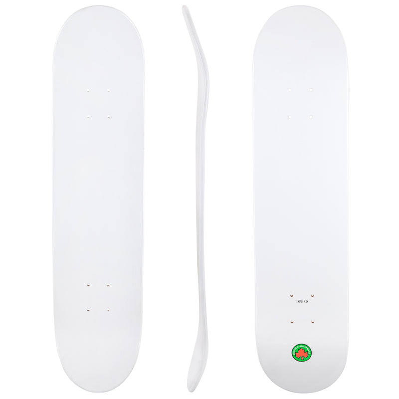 Blank Speed Canadian Maple Deck - White