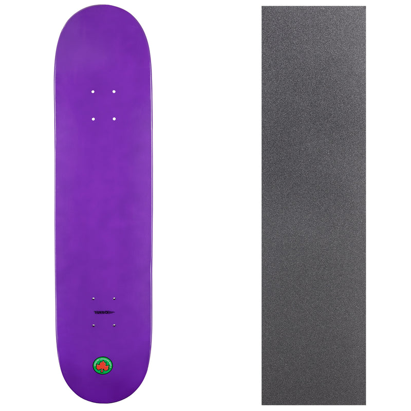 Turbo Blank Canadian Maple Deck with Griptape - Purple