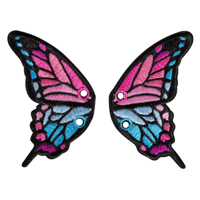C7skates Pink Butterfly Wing Roller Skate Shoelace Charm Set of 2 