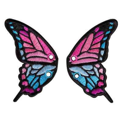 C7skates Pink Butterfly Wing Roller Skate Shoelace Charm Set of 2