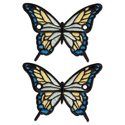 C7skates Green Butterfly Roller Skate Lace Charm Set of 2