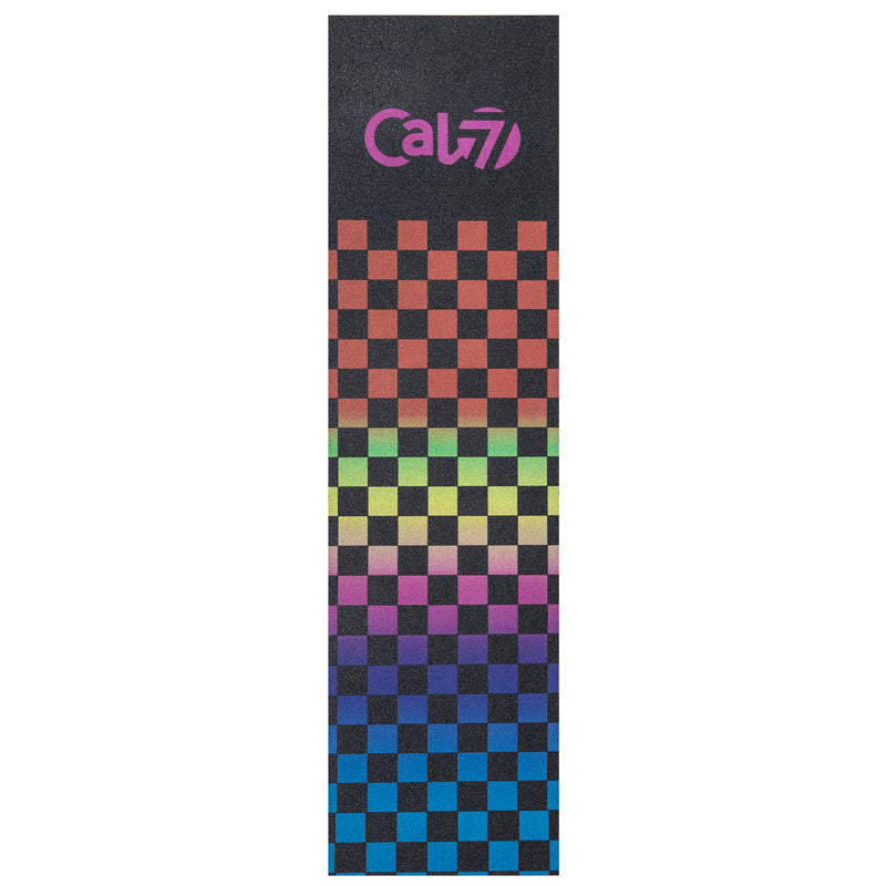Cal 7 Rainbow Checkerboard Skateboard Griptape