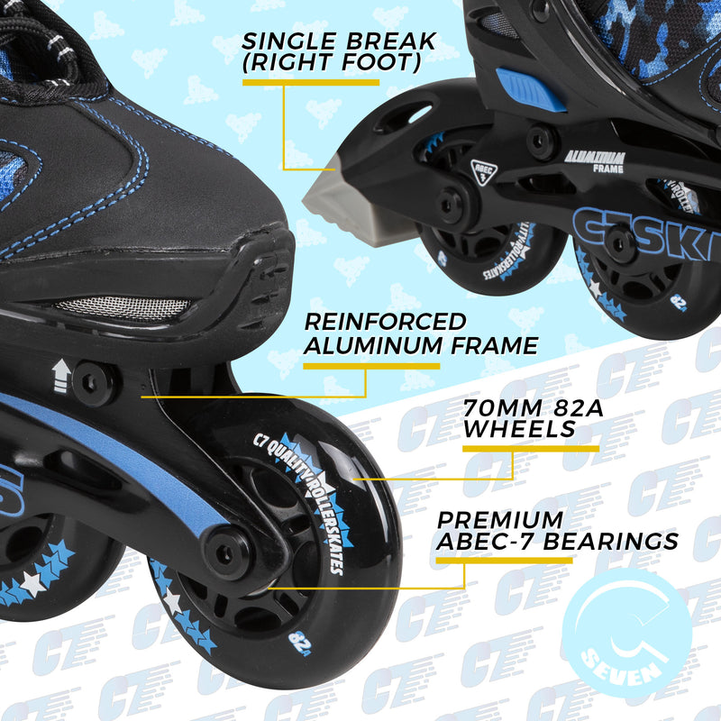 C7skates Youths Adjustable Inline Skates