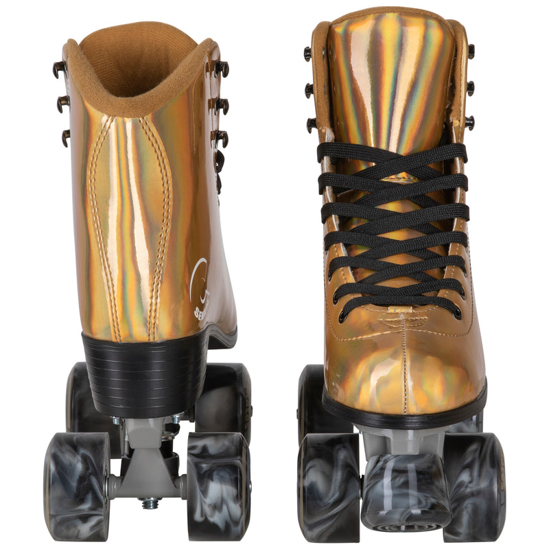  C7skates Premium Farrah Roller Skates in Holographic Gold