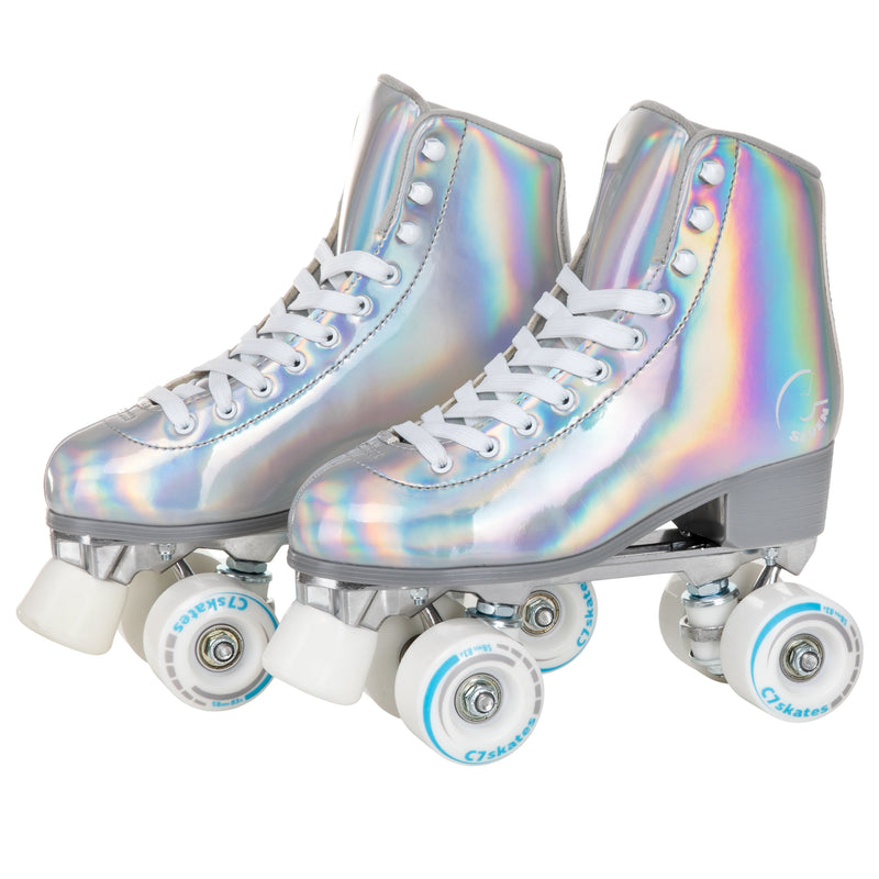 C7skates Donna Roller Skates in Holographic Silver 