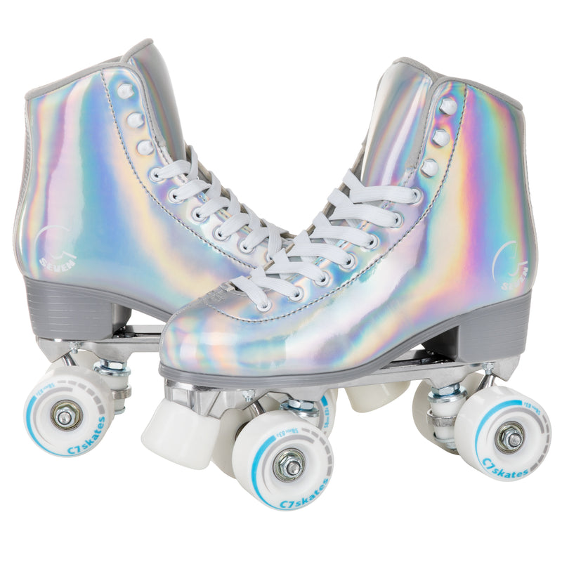C7skates Donna Roller Skates in Holographic Silver