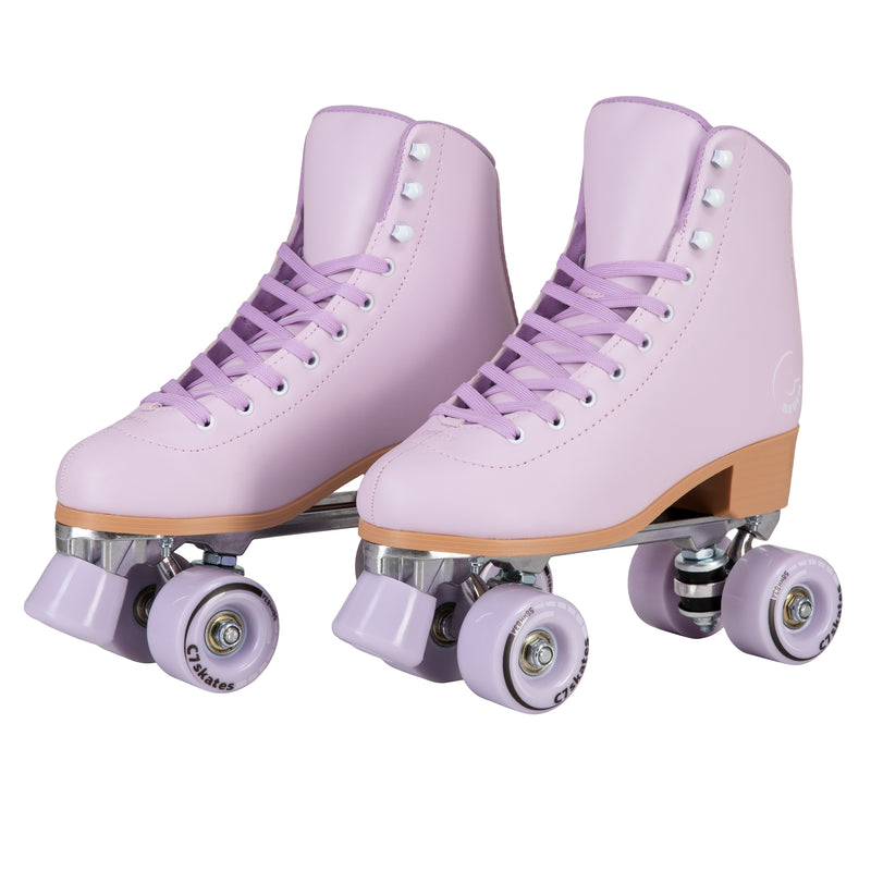 C7skates C7 Sugarplum pastel purple lilac lavender boot quad roller skates for women girls men with outdoor 58mm wheels