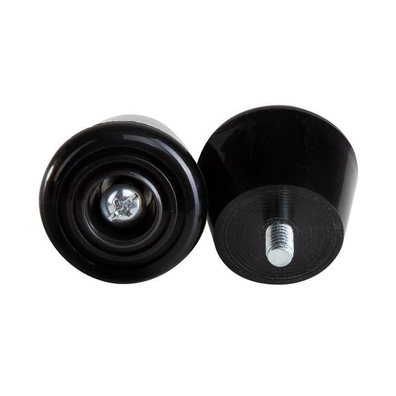 Black C7skates roller skate stoppers made from durable polyurethane PU82A dimensions are 47 by 35 mm