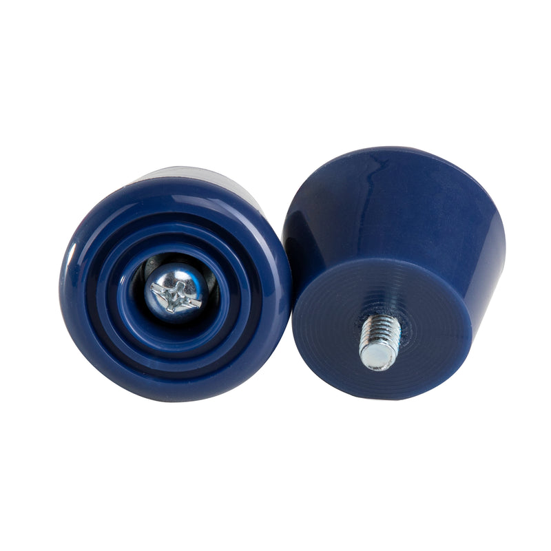 Blossom dark blue C7skates roller skate stoppers made from durable polyurethane PU82A dimensions are 47 by 35 mm