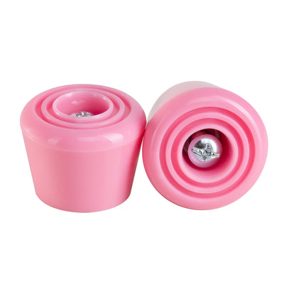 Wonderland pink C7skates roller skate stoppers made from durable polyurethane PU82A dimensions are 47 by 35 mm