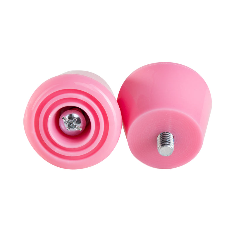 Wonderland pink C7skates roller skate stoppers made from durable polyurethane PU82A dimensions are 47 by 35 mm