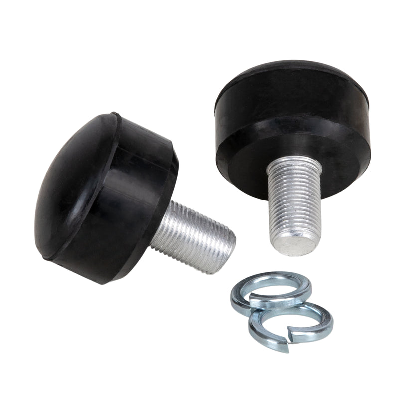 Black Adjustable Roller Skate Stoppers as seen on C7skates Femme Fatale Quad Skates: 47x35 mm size and made from rubber.