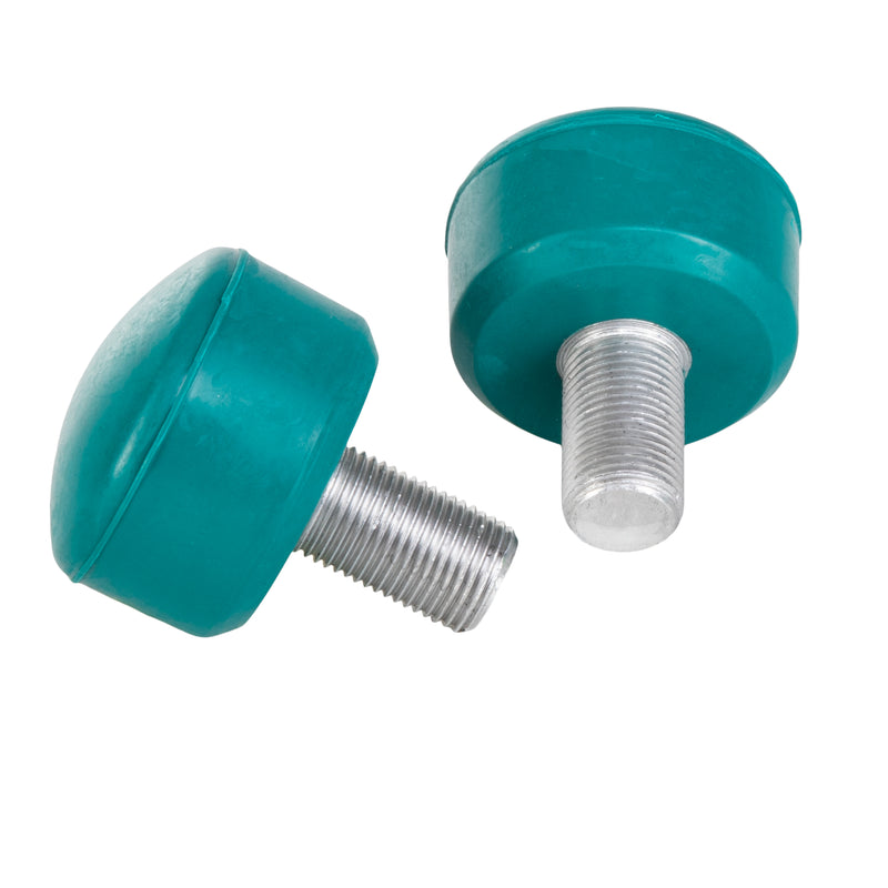 Dark Green Adjustable C7 roller skate stoppers as seen on Enchanted Forest: 47x35 mm size and made from rubber.