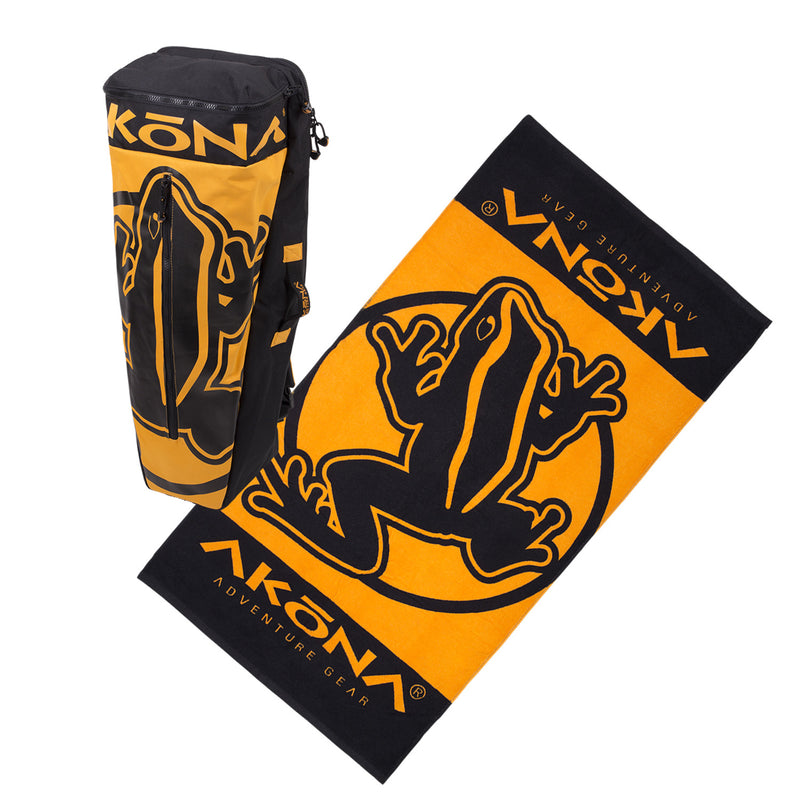 Akona Multi-Compartment Fin, Snorkel and Mask Bag with Towel