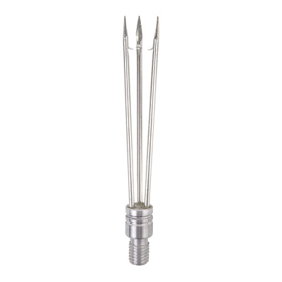 IST 6 Inch Stainless Steel Three Prong, Barbed Paralyzer Pole Spear Tip