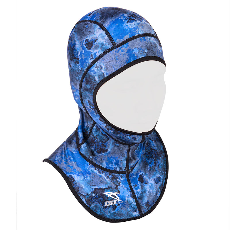IST Spandex Diving Hood, Wetsuit Cap Head Cover with Bib & Anti Chafe Seams for Scuba Divers