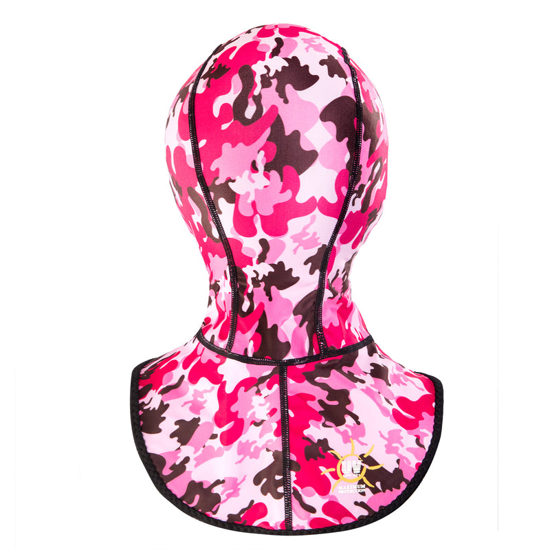 IST Spandex Diving Hood, Wetsuit Cap Head Cover with Bib & Anti Chafe Seams for Scuba Divers