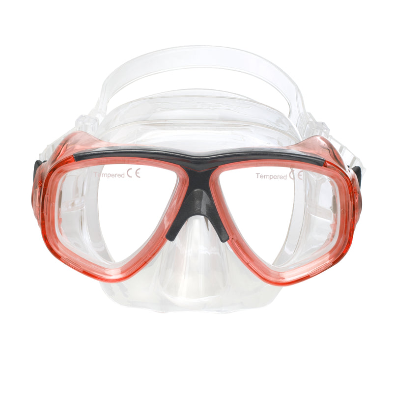 IST M80 Coral Search Twin Lens Scuba Diving Snorkeling Mask with Custom Rx Lens Option