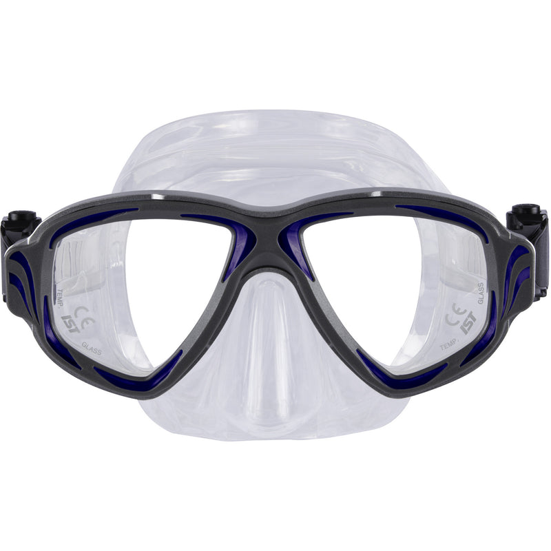 IST Synthesis 2 Window Aluminum Frame Scuba Dive Snorkeling Mask