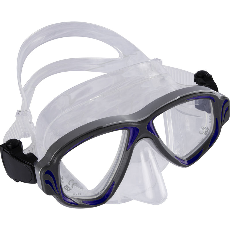 IST Synthesis 2 Window Aluminum Frame Scuba Dive Snorkeling Mask