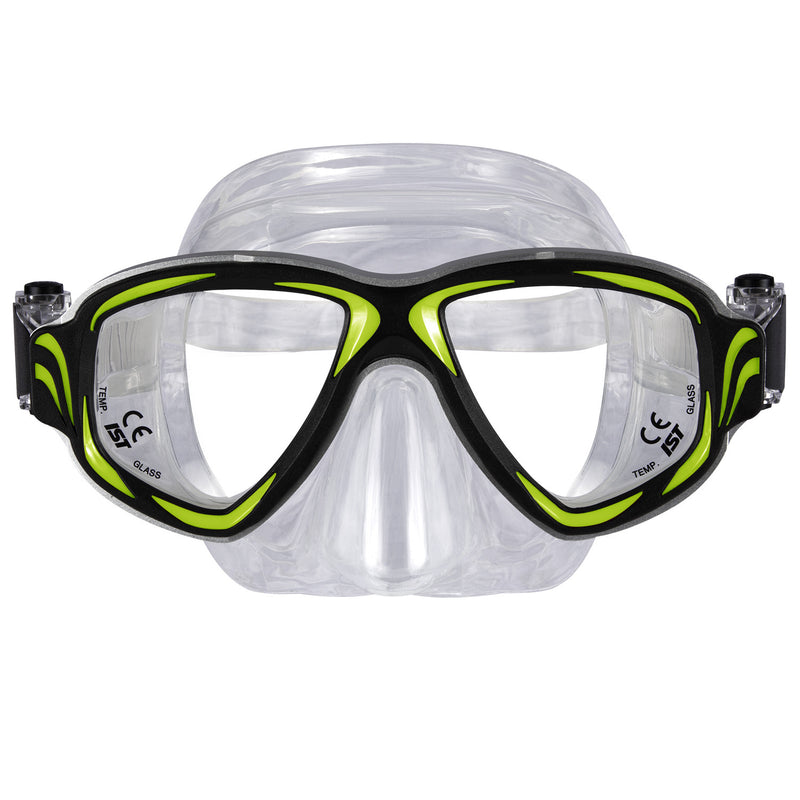 IST Synthesis 2 Window Aluminum Frame Scuba Dive Snorkeling Mask